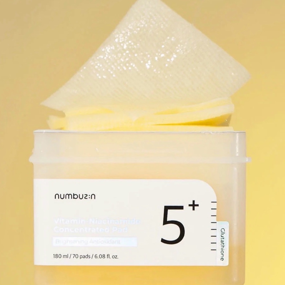 NWT Korean Skincare Numbuzin Vitamin Niacinamide Concentrated Pads - 70 pads - Picture 2 of 6